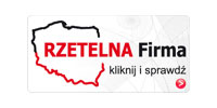 Nasz certyfikat Rzetelnej Firmy